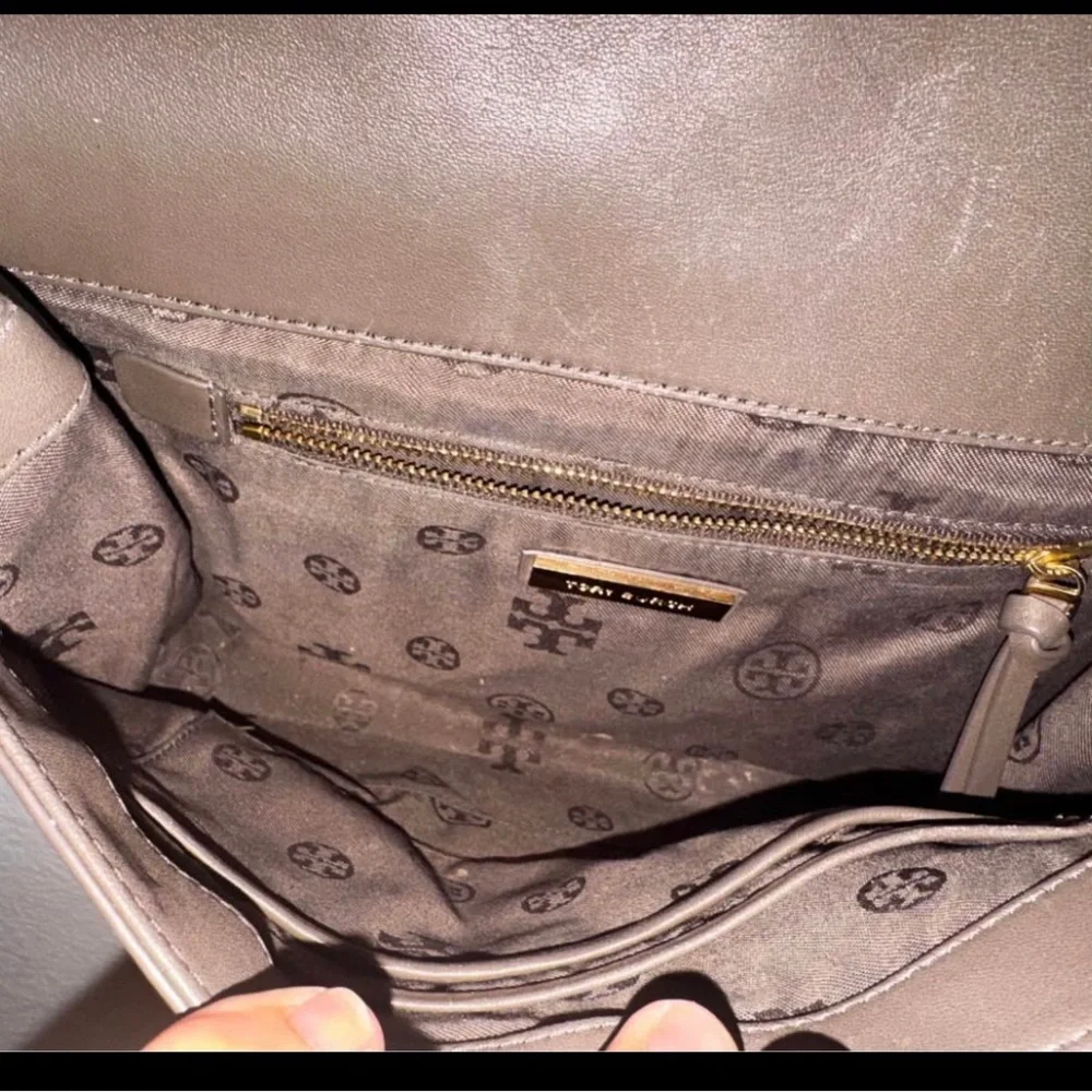 Tory Burch Fleming Stripe Convertible Shoulder Bag Price $450
